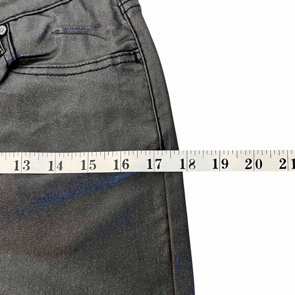 Rebecca Minkoff Womens Size 10 Black Metallic High-Waist Skinny Pants NWOT's - Picture 11 of 14